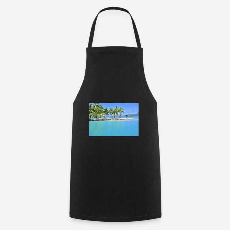 Lagon de Bora Bora - Tablier de cuisine - noir