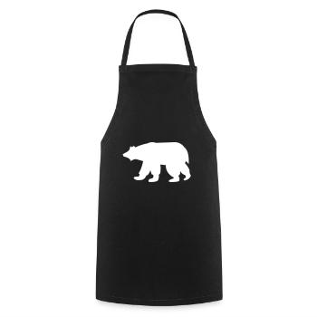 Eisbär voller Schnee - Kochschürze - Schwarz - Vorne - AI Model Male 185 dark (185cm)