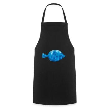 Angeln Naturliebhaber Fischen Geschenk Fisch - Kochschürze - Schwarz - Vorne - AI Model Male 185 dark (185cm)