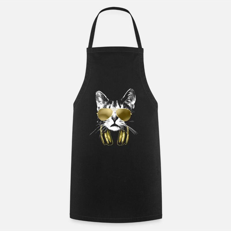 Dj Cat Bling - Kochschürze - Schwarz