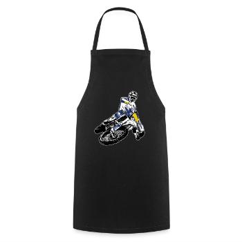 Enduro Offroad - Cooking Apron - black - Front - AI Model Male 185 dark (185cm)