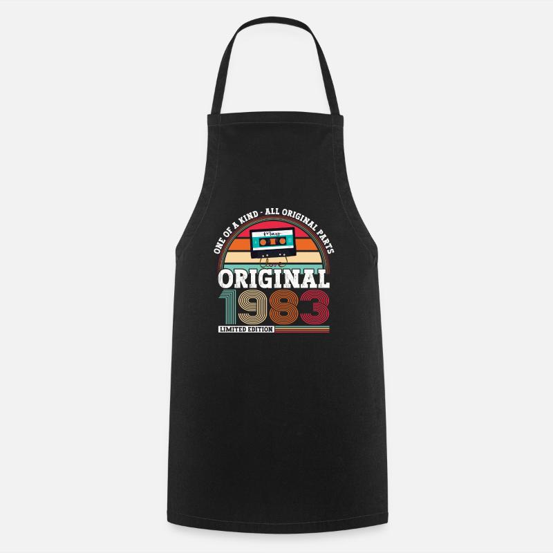 Original Mai 1983 40th Birthday Gift Men - Tablier de cuisine - noir