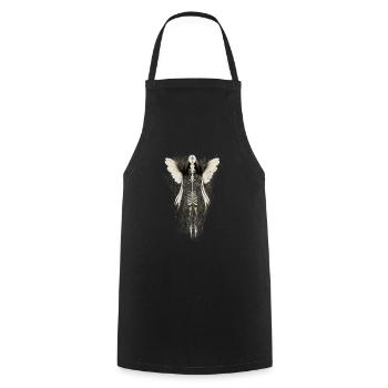 Fairycore Skeleton Butterfly creepy grunge Gothic - Kochschürze - Schwarz - Vorne - AI Model Male 185 dark (185cm)