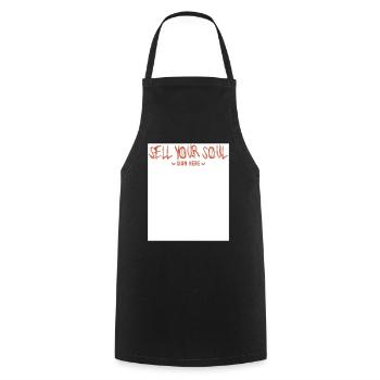 Signez ma chemise Vendez votre âme Costume - Tablier de cuisine - noir - Devant - AI Model Male 185 dark (185cm)
