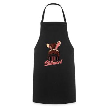 Skihasrl Apres Ski Skihase Kostüm - Kochschürze - Schwarz - Vorne - AI Model Male 185 dark (185cm)