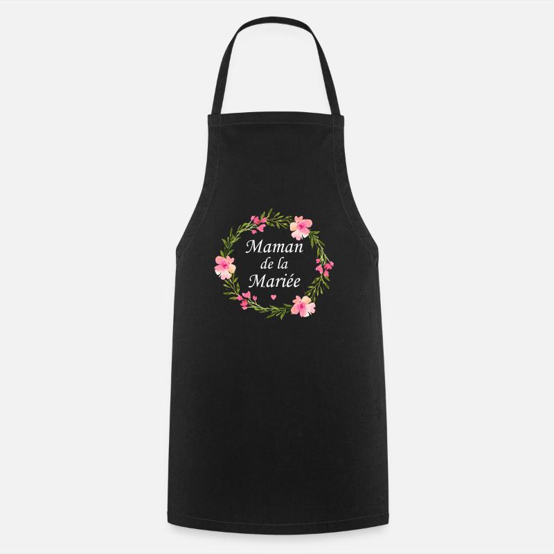 Maman de la mariée - Tablier de cuisine - noir