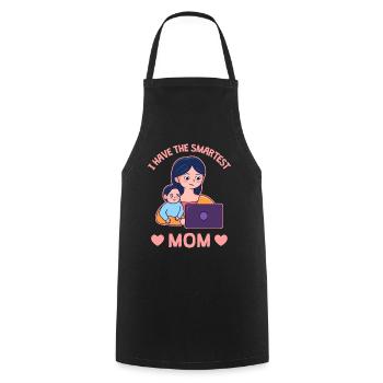 Mother's Day Proud Design - Cooking Apron - black - Front - AI Model Male 185 dark (185cm)