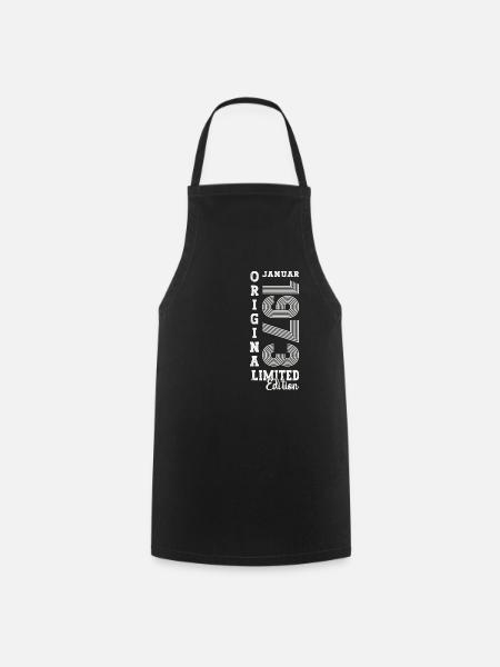 Jahrgang 1973 Januar 50. Geburtstag Geschenk Mann - Kochschürze - Schwarz