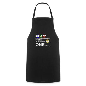 Bird Rebel Funny Unique Especially Comic - Cooking Apron - black - Front - AI Model Male 185 dark (185cm)