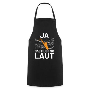 Saxophon Jazz Musiker Geschenkidee - Kochschürze - Schwarz - Vorne - AI Model Male 185 dark (185cm)