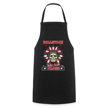 Zollstock Cologne T-Shirt for the South of Cologne Fan - Cooking Apron - black - Front - AI Model Male 185 dark (185cm)