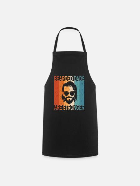Bearded Dads Are Sronger - Kochschürze - Schwarz
