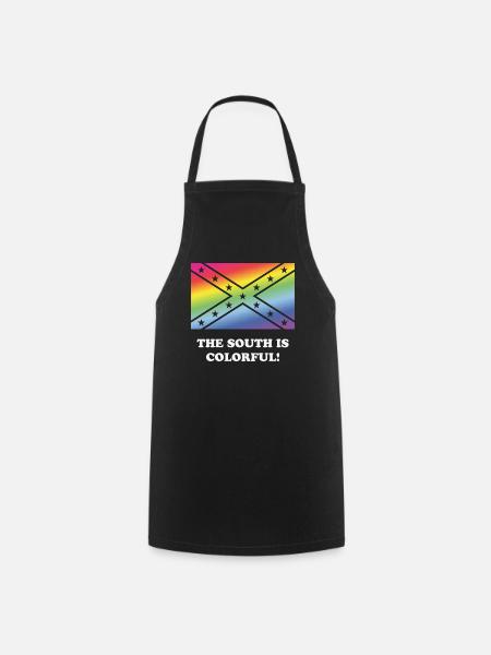 Der Süden ist bunt! - Kochschürze - Schwarz