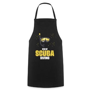 Plongeur en apnée Design - Tablier de cuisine - noir - Devant - AI Model Male 185 dark (185cm)