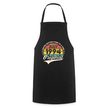 29th Birthday Man Born In July Born 1994 - Cooking Apron - black - Front - AI Model Male 185 dark (185cm)