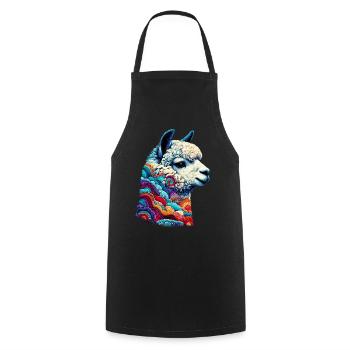 Alpaca - Cooking Apron - black - Front - AI Model Male 185 dark (185cm)