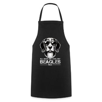 All Dogs are cool Beagle Beagle owners Beagles - Cooking Apron - black - Front - AI Model Male 185 dark (185cm)