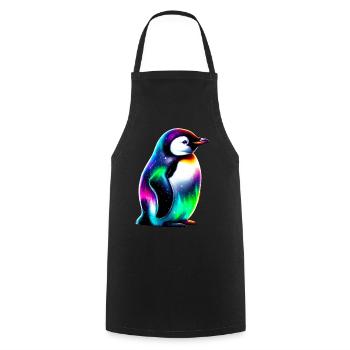 Pinguin - Kochschürze - Schwarz - Vorne - AI Model Male 185 dark (185cm)
