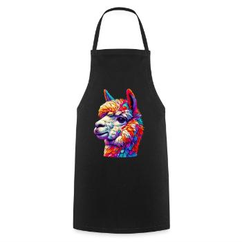 Alpaca - Cooking Apron - black - Front - AI Model Male 185 dark (185cm)