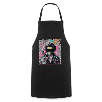 Beethoven Classique rebelle Punk Art Collage - Tablier de cuisine - noir - Devant - AI Model Male 185 dark (185cm)