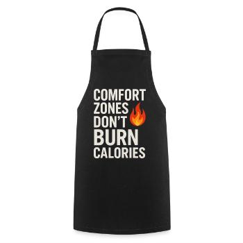 Les zones de confort ne brûlent pas de calories - Tablier de cuisine - noir - Devant - AI Model Male 185 dark (185cm)