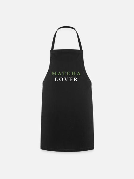 Matcha Lover Grüner Tee Liebhaber - Kochschürze - Schwarz