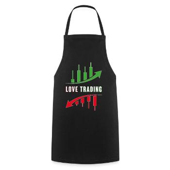 Love Trading - Kochschürze - Schwarz - Vorne - AI Model Male 185 dark (185cm)