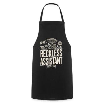 L’assistant imprudent de la nature - Tablier de cuisine - noir - Devant - AI Model Male 185 dark (185cm)