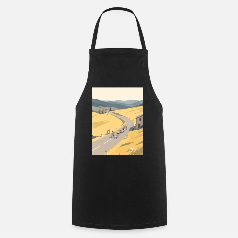 Quiet Breakaway — Cycling Memory - Cooking Apron - black