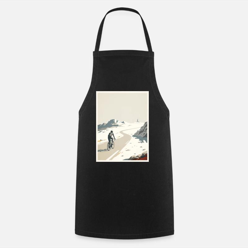 Summit Road - Souvenir du cyclisme - Tablier de cuisine - noir