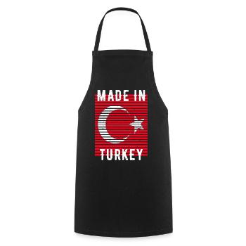 Made In Turkey Turkey Homeland - Cooking Apron - black - Front - AI Model Male 185 dark (185cm)