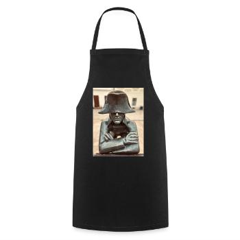 Detective in a bronze hat - Cooking Apron - black - Front - AI Model Male 185 dark (185cm)