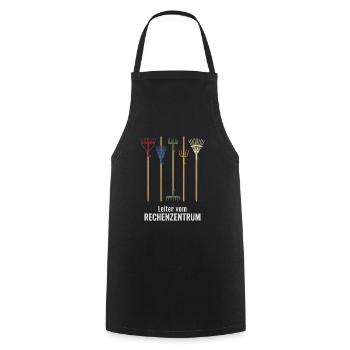 Leiter vom Rechenzentrum witzige Büro Sprüche - Kochschürze - Schwarz - Vorne - AI Model Male 185 dark (185cm)