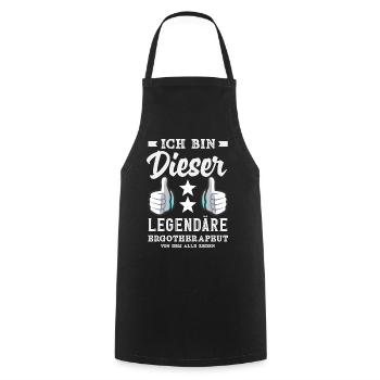 Legendärer Ergotherapeut - Kochschürze - Schwarz - Vorne - AI Model Male 185 dark (185cm)