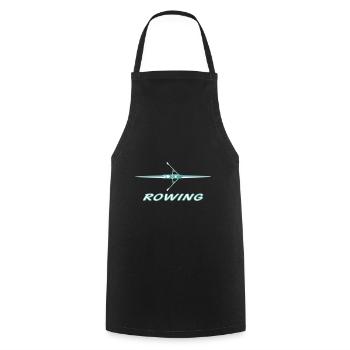Rowing, rowing boat, sculling - Cooking Apron - black - Front - AI Model Male 185 dark (185cm)