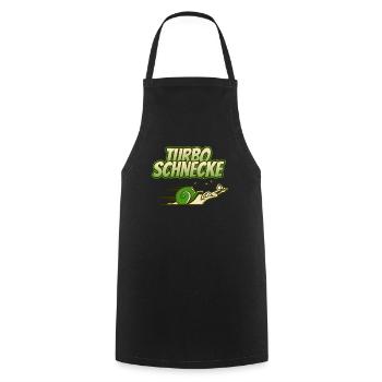 Turboschnecke Läufer Marathon Spruch Geschenk - Kochschürze - Schwarz - Vorne - AI Model Male 185 dark (185cm)