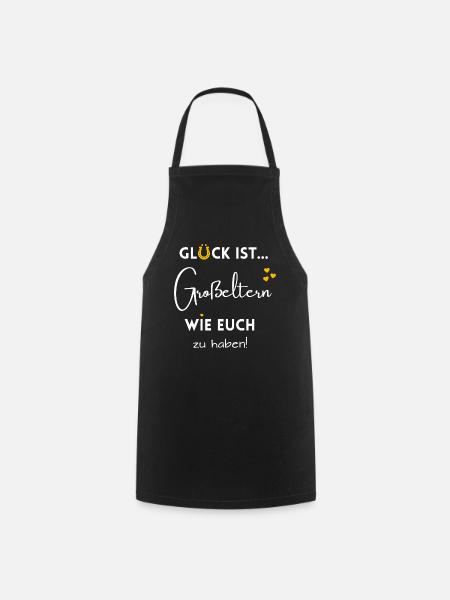 liebevolle Geschenkidee für Oma & Opa Ostern - Kochschürze - Schwarz