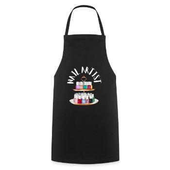 Nail Technician Nail Tech Artist Salon & - Cooking Apron - black - Front - AI Model Male 185 dark (185cm)