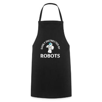 Robotics Robots Droid Builder And Robotics - Cooking Apron - black - Front - AI Model Male 185 dark (185cm)