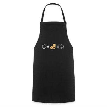 Pain de maïs Cuisson Muffins de semoule de maïs Pain - Tablier de cuisine - noir - Devant - AI Model Male 185 dark (185cm)