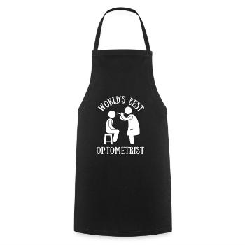 Ophtalmologiste Optométriste Optométrie et Opticien - Tablier de cuisine - noir - Devant - AI Model Male 185 dark (185cm)