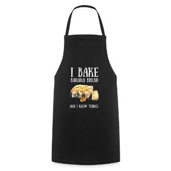 Banana Pudding Banana Bread Fruit Dessert Cooking - Kochschürze - Schwarz - Vorne - AI Model Male 185 dark (185cm)