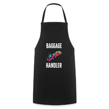 Baggage Handler Airfield Airport Worker - Cooking Apron - black - Front - AI Model Male 185 dark (185cm)