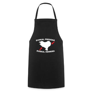 Euskal Presoak Euskal Herria Basque Country - Cooking Apron - black - Front - AI Model Male 185 dark (185cm)