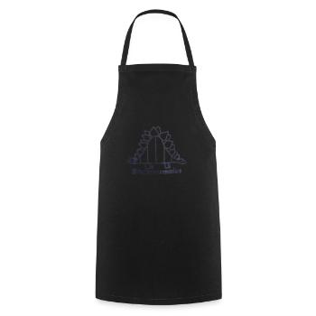 Normal Distribution Statistician Data Scientist - Cooking Apron - black - Front - AI Model Male 185 dark (185cm)