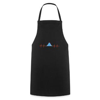 Normal Distribution Statistician Data Scientist - Cooking Apron - black - Front - AI Model Male 185 dark (185cm)