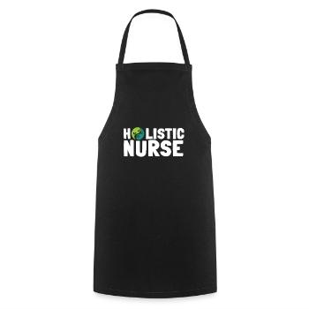 Homeopathy Alternative Medicine, Holistic Nursing - Cooking Apron - black - Front - AI Model Male 185 dark (185cm)