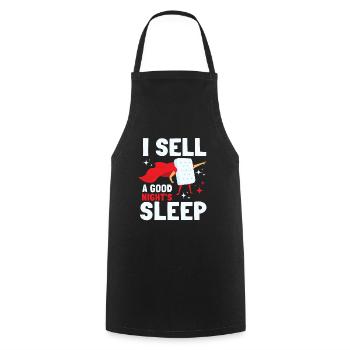 Best Salesman Bed Mattress Doctor - Cooking Apron - black - Front - AI Model Male 185 dark (185cm)