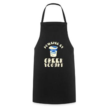 Probiotics Dairy Products, Frozen Yogurt - Cooking Apron - black - Front - AI Model Male 185 dark (185cm)