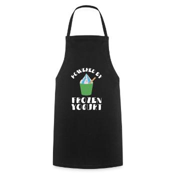 Probiotics Dairy Products, Frozen Yogurt - Cooking Apron - black - Front - AI Model Male 185 dark (185cm)